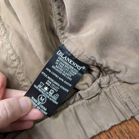 BlankNYC Faux Silk Bomber Jacket M - Picture 6 of 7